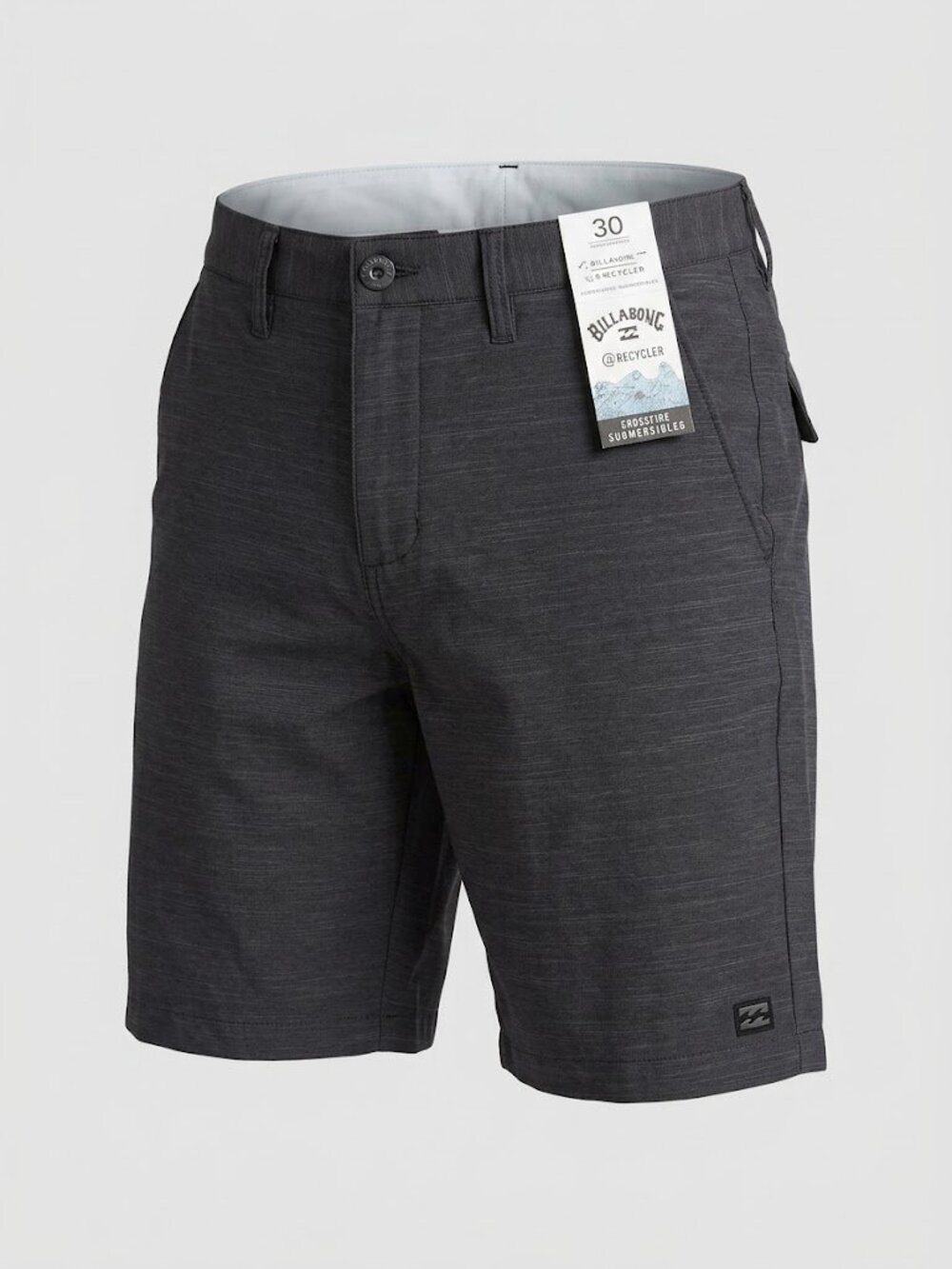 Billabong Men’s Size 30 Charcoal Flat Front Performance Shorts